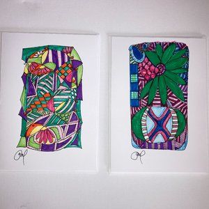 Original Artwork by Gamali Note Cards (2-Pack)